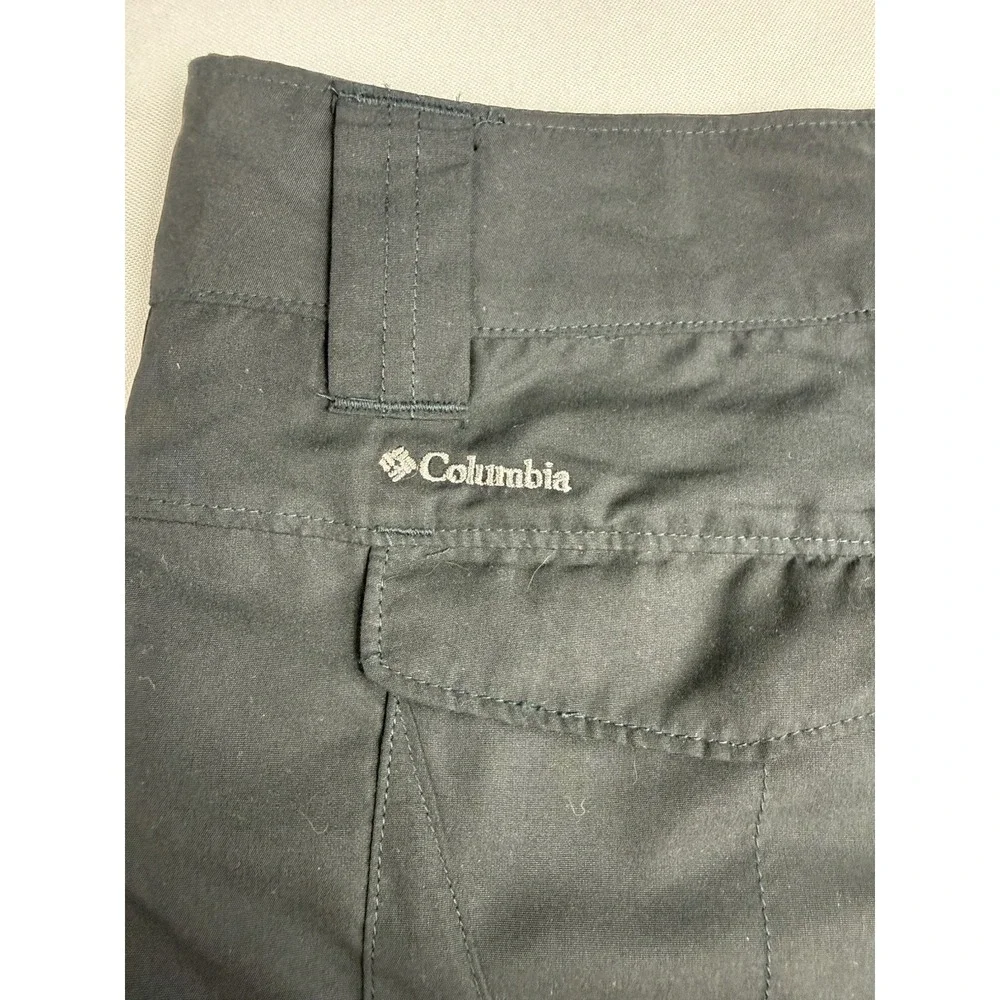Columbia Womens Omni Shade Hiking‎ Pants Size 14 Black Outdoor Cargo